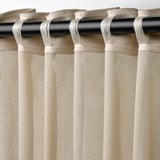 ROSENROBINIA Sheer curtains, 1 pair, beige/with heading tape, 145x250 cm