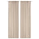 Option: ROSENROBINIA Sheer curtains, 1 pair, beige/with heading tape, 145x250 cm