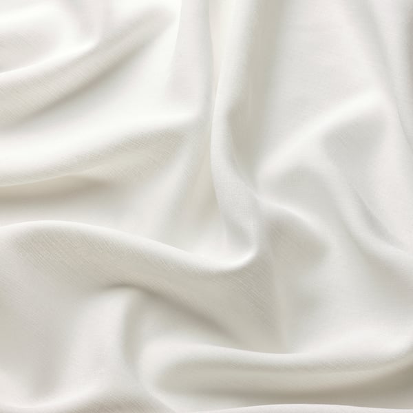 ROSENROBINIA Sheer curtains, 1 pair, white/with heading tape, 145x250 cm