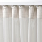 ROSENROBINIA Sheer curtains, 1 pair, white/with heading tape, 145x250 cm