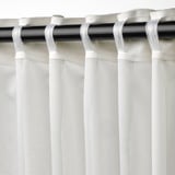 ROSENROBINIA Sheer curtains, 1 pair, white/with heading tape, 145x250 cm