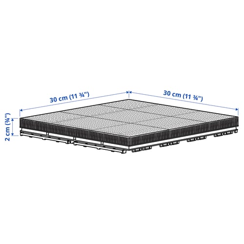 Illustration with measurements for the product: RUNNEN.