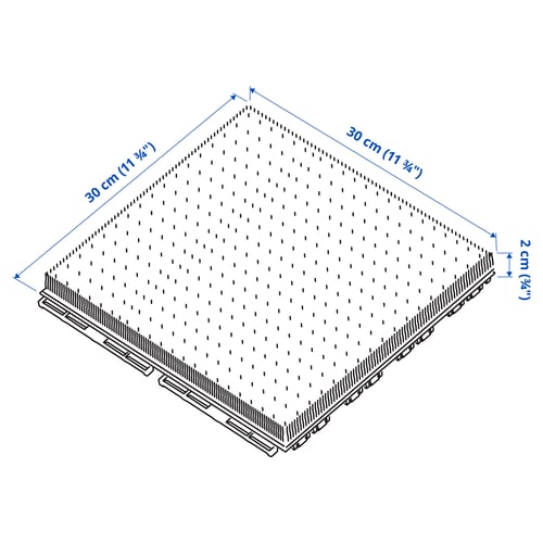 Illustration with measurements for the product: RUNNEN.