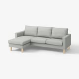 SALTSJÖBADEN Cover f 3-seat sofa w chaise longue, Tonerud grey