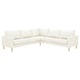 A SALTSJÖBADEN white corner sofa with light wood legs and a modern, minimalist design.
