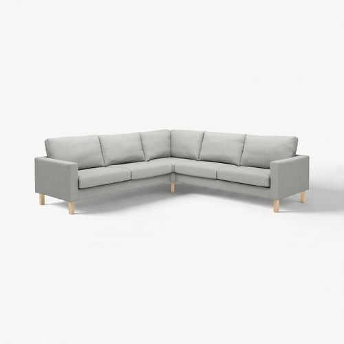SALTSJÖBADEN Cover for corner sofa, 4-seat, Tonerud grey