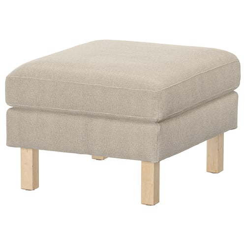 SALTSJÖBADEN Cover for footstool, Fridtuna light beige