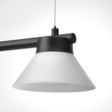SAMBORD Pendant lamp with 3 lamps, black/white