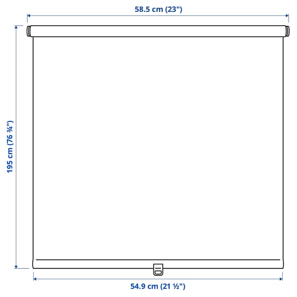 SANDVEDEL Roller blind, beige, 58.5x195 cm