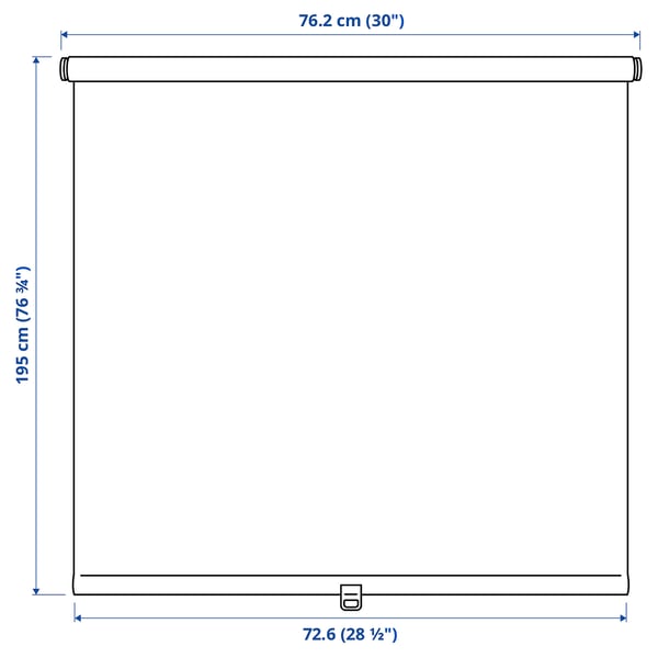 SANDVEDEL Roller blind, beige, 76.2x195 cm