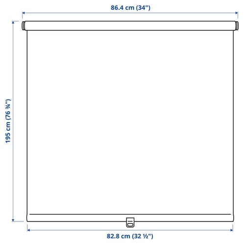 SANDVEDEL Roller blind, beige, 86.4x195 cm