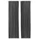 SANELA Curtains, 1 pair, dark grey/with heading tape, 140x250 cm