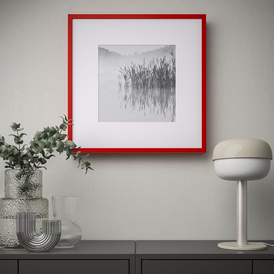 SANNAHED frame, red, 50x50 cm IKEA