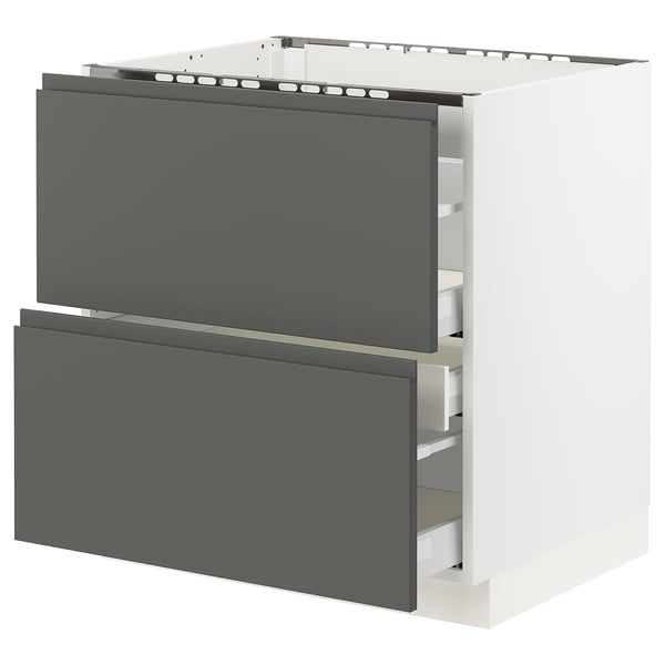SEKTION Base cab f hob/2 fronts/3 drawers