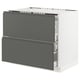 Option: SEKTION Base cab f hob/2 fronts/3 drawers