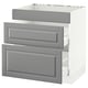 SEKTION Base cab f hob/3 fronts/2 drawers