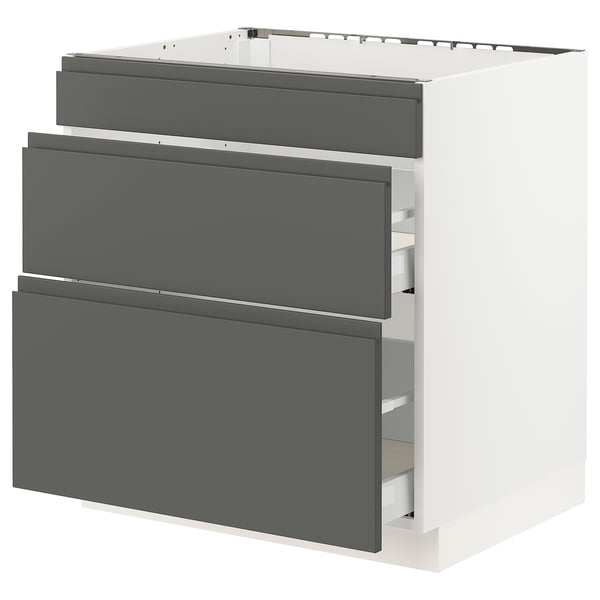 SEKTION Base cab f hob/3 fronts/2 drawers
