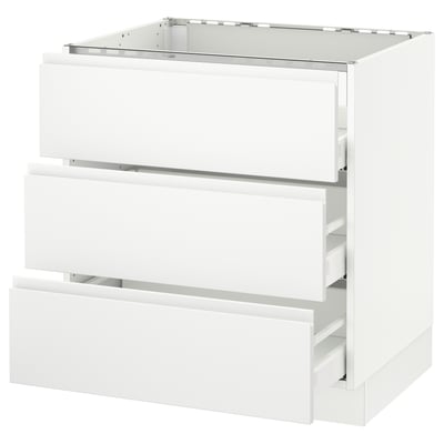 SEKTION Base cab f hob/3 fronts/3 drawers