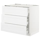 SEKTION Base cab f hob/3 fronts/3 drawers