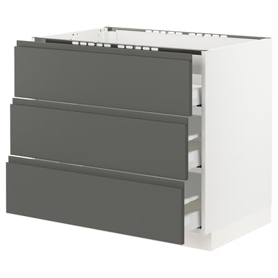 SEKTION Base cab f hob/3 fronts/3 drawers