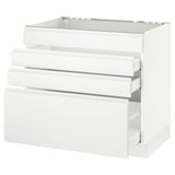 SEKTION Base cab f hob/4 fronts/3 drawers