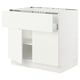 SEKTION Base cab f hob/drawer/shelves/2 drs