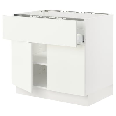SEKTION Base cab f hob/drawer/shelves/2 drs