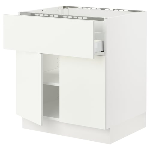 SEKTION kitchen unit, white. Adjustable shelves, soft-close hinges, and a sturdy design.