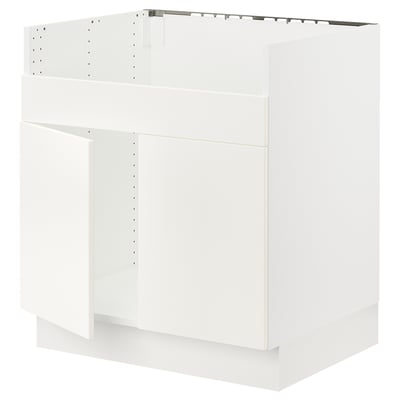 SEKTION Base cab f TALLSJÖN sink, white/Veddinge white, 76x61x76 cm