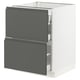 SEKTION Base cab with 2 fronts/3 drawers