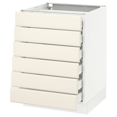 SEKTION Base cabinet 6 fronts/6 low drawers