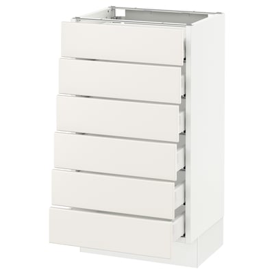 SEKTION Base cabinet 6 fronts/6 low drawers