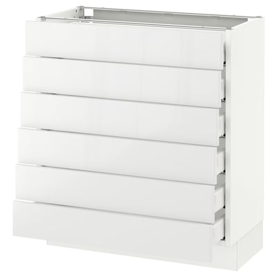 SEKTION Base cabinet 6 fronts/6 low drawers