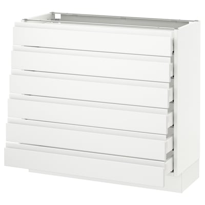 SEKTION Base cabinet 6 fronts/6 low drawers
