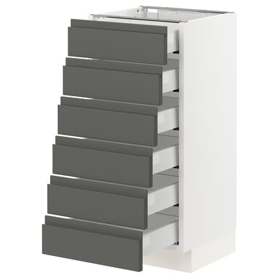 SEKTION Base cabinet 6 fronts/6 low drawers