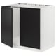 SEKTION Base cabinet for sink + 2 doors, white/Upplöv matt anthracite, 91x61x76 cm