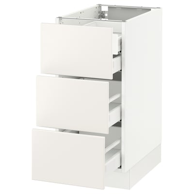 SEKTION Base cabinet w 3 fronts/4 drawers