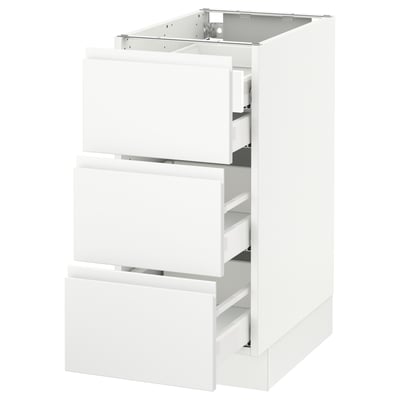SEKTION Base cabinet w 3 fronts/4 drawers