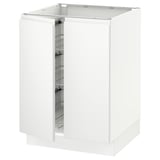 SEKTION Base cabinet w wire basket/2 doors