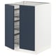 SEKTION Base cabinet w wire basket/2 doors