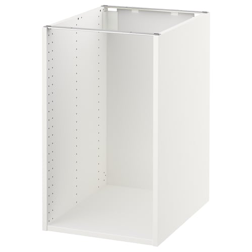 White SEKTION kitchen cabinet - sleek, modern, particleboard & metal.
