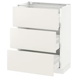 SEKTION Base cabinet with 3 drawers