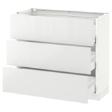 SEKTION Base cabinet with 3 drawers