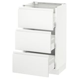 SEKTION Base cabinet with 3 drawers