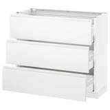 SEKTION Base cabinet with 3 drawers
