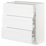 SEKTION Base cabinet with 3 drawers