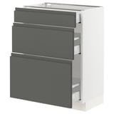 SEKTION Base cabinet with 3 drawers