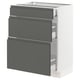 SEKTION Base cabinet with 3 drawers