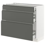 SEKTION Base cabinet with 3 drawers