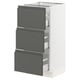 SEKTION Base cabinet with 3 drawers